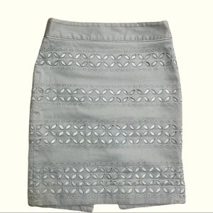 WHBM Classic Laser-Cut Pencil Skirt Size 2